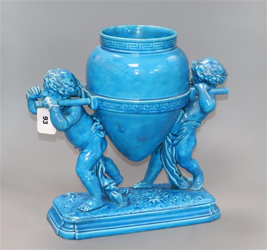 A Victorian Minton jardiniere height 37cm